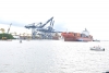 Tàu Container 54.000 DWT cập cảng SPCT thành công qua luồng Soài Rạp